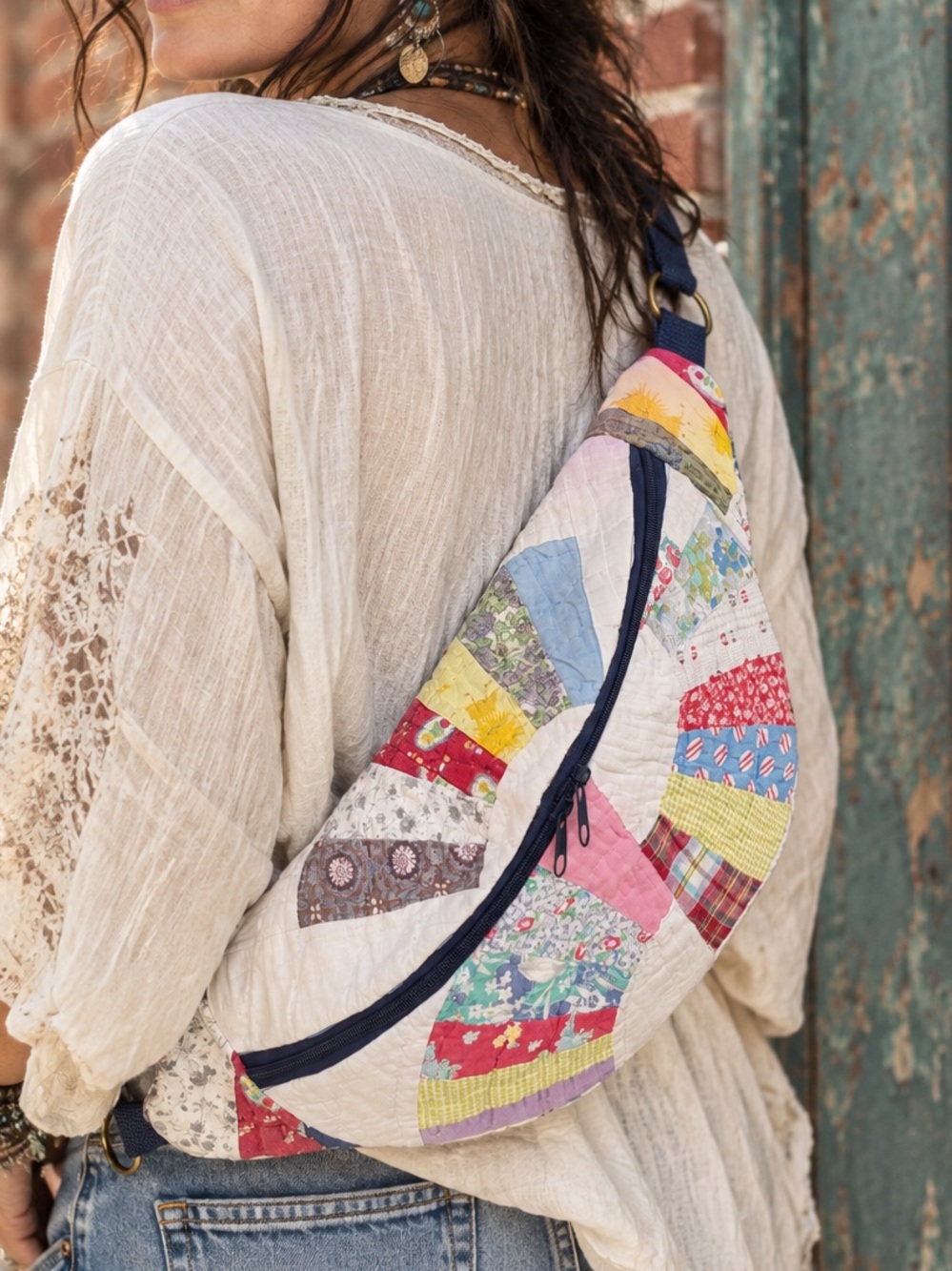 Coming Soon! Handmade Upcycled Boho Patchwork Quilt Crossbody Sling Bum Bag